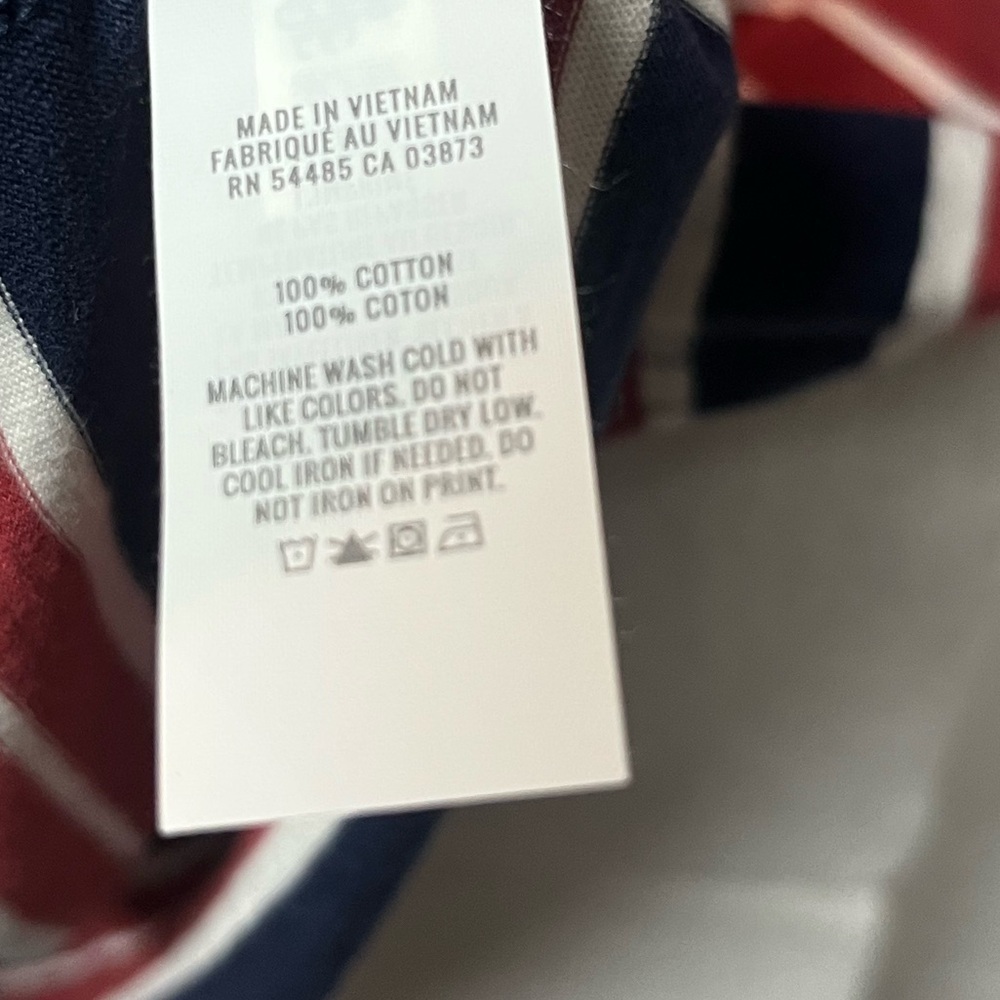 Aerie Women's Striped Tee - Red, White, and Blue. Medium - Picture 5 of 6